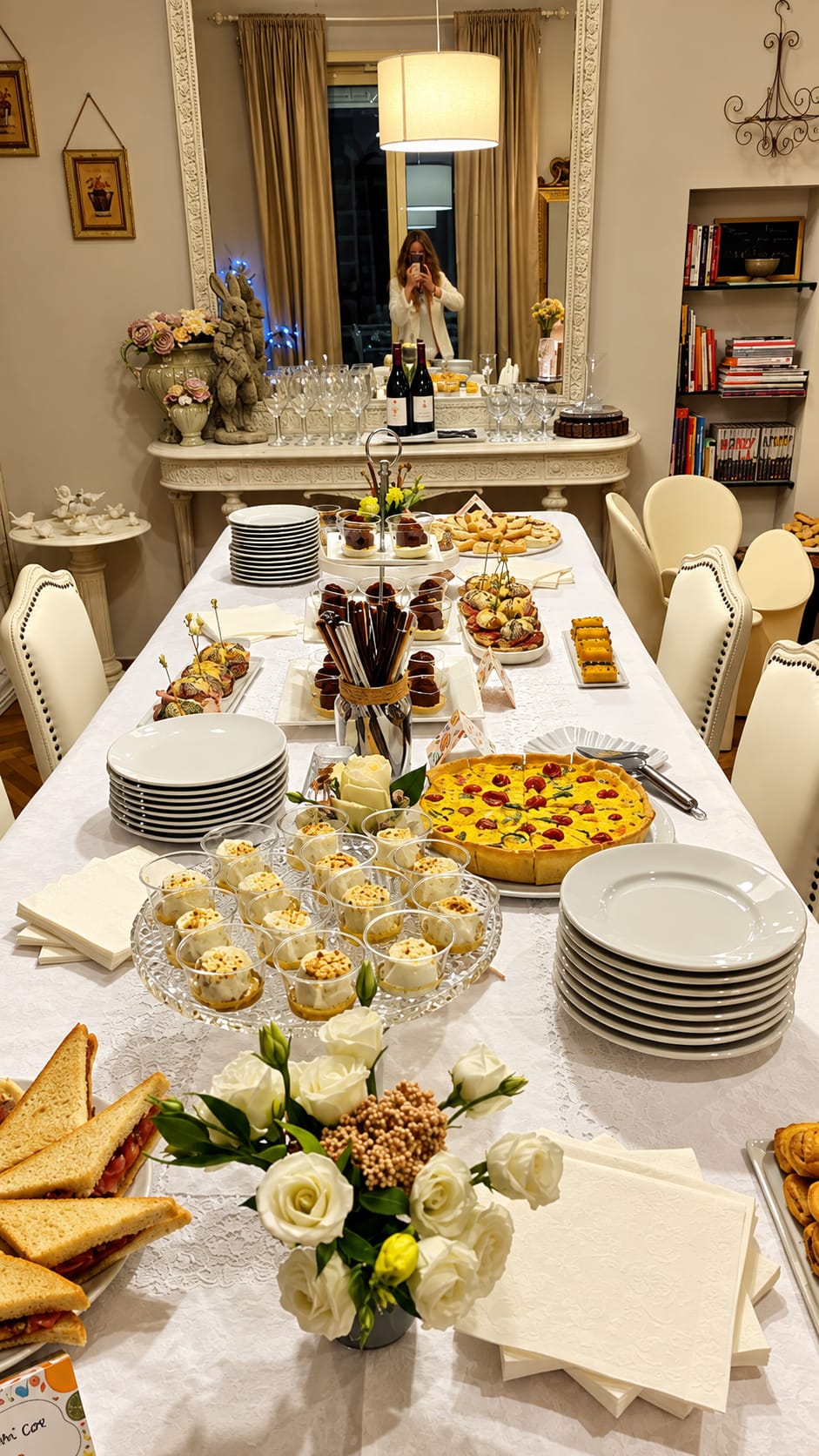 The venue set up for an event